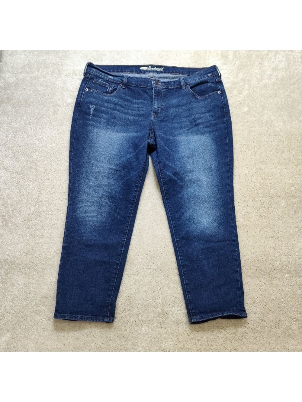 Old Navy The Boyfriend Skinny Stretch Denim Jeans Women's 16 Regular Ankle Pants